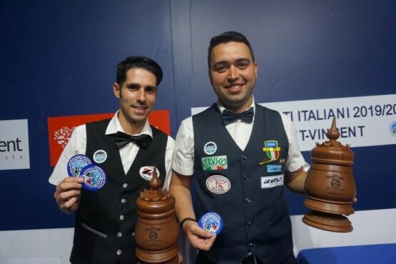 Michel Galeotti con il compagno di squadra Matteo Gualemi