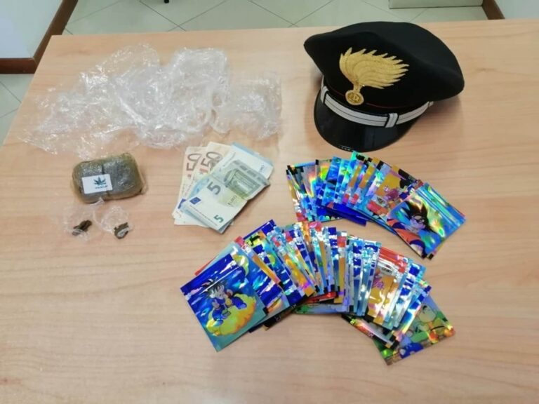 Droga nelle bustine di Dragon Ball, arrestato minorenne