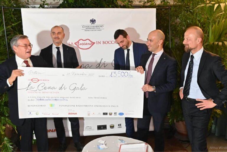 La Cena di Gala conquista Pistoia, devoluti in beneficenza 13.500 euro