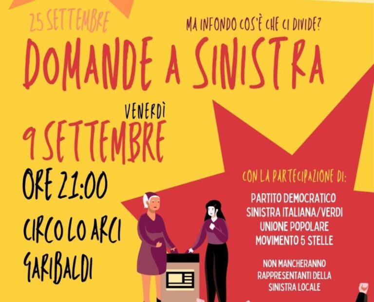 Incontro con i candidati dello schieramento progressista