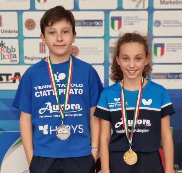 Due ori, un argento e due bronzi per il Ciatt Prato al torneo di Terni