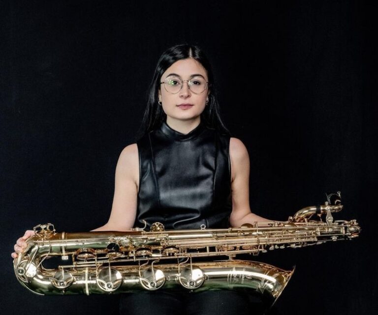 Elena Spampani nel CLEM Saxophone del Conservatorio Cherubini