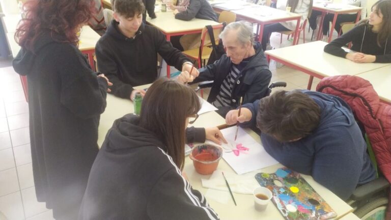 I ragazzi della MaiC ospiti del Liceo Brunelleschi nell’ambito del progetto “Un murale per la MaiC”