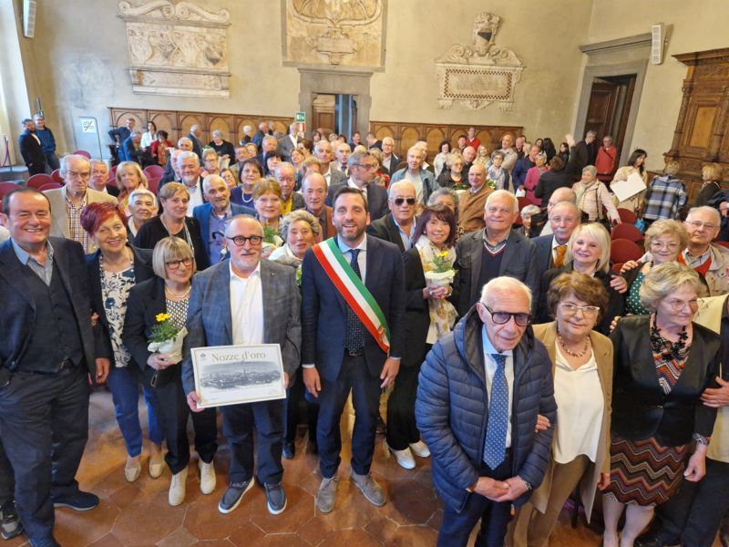 Nozze d’oro, la festa in Comune per le coppie sposate da cinquant’anni