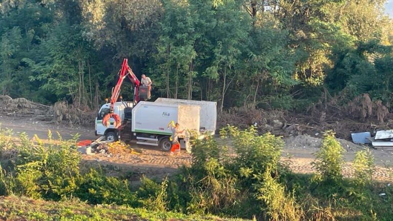 Operazione di bonifica dell’area lungo il Brusigliano
