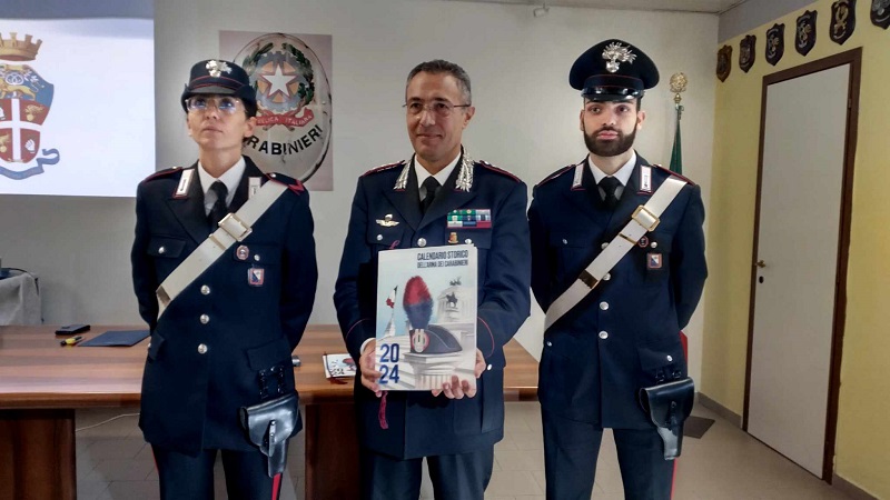 Pistoia, carabinieri e comunità: il calendario storico 2024