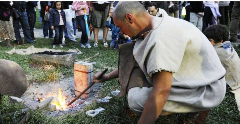 Gaggio Montano. Dimostrazione di archeologia sperimentale di fusione del bronzo