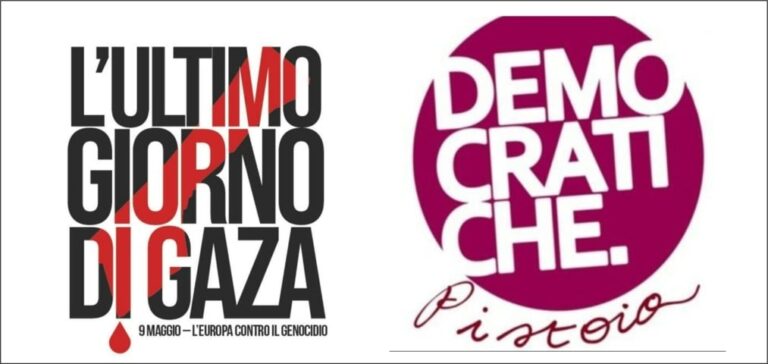 La Conferenza delle Donne Democratiche di Pistoia aderisce a #UltimogiornodiGaza