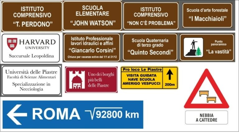A Le Piastre si prepara l’invasione dei cartelli bugiardi