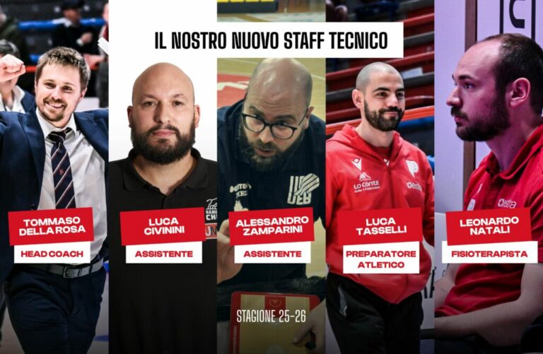 Estra Basket, ecco lo staff tecnico per la stagione di A2
