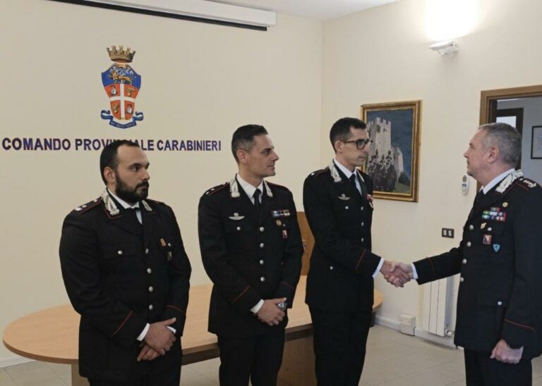 Prato. Tre nuovi ufficiali assegnati al Comando provinciale dei carabinieri