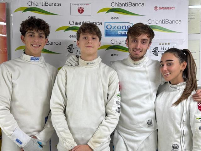 Scherma Pistoia stacca cinque pass per la fase nazionale U17 e U20