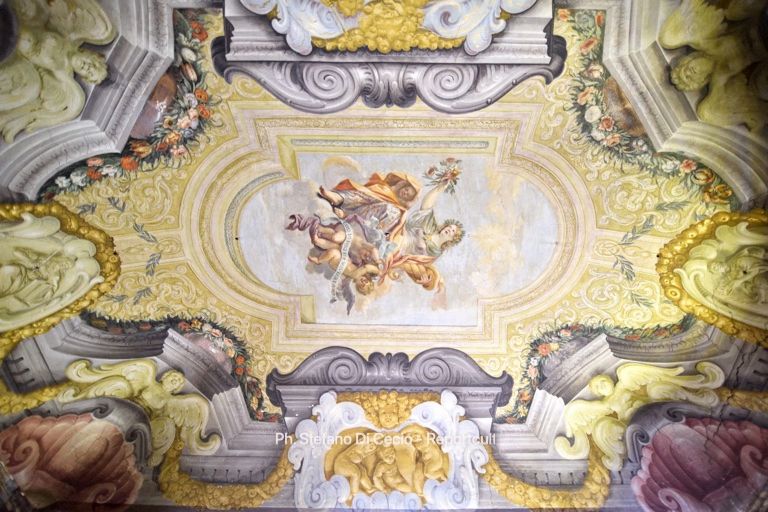 Palazzo Marchetti, tra allegorie sacre e miti profani