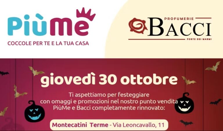 PiùMe-Bacci raddoppia, a Montecatini un nuovo punto vendita innovativo