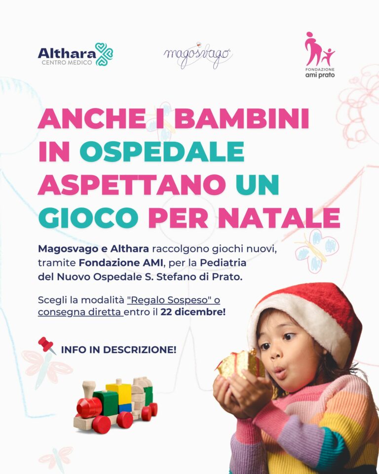 Raccolta di giochi nuovi per il Santo Stefano: Althara a fianco della Fondazione Ami