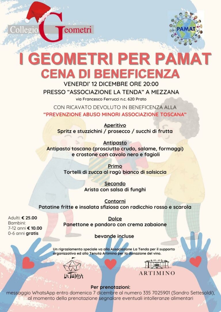 Il Collegio dei Geometri di Prato a sostegno delle attività di Pamat