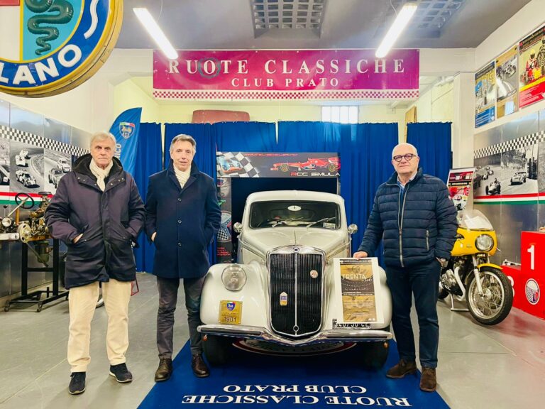 Una festa aperta alla città e agli appassionati di motori: Ruote Classiche Club Prato festeggia trent’anni