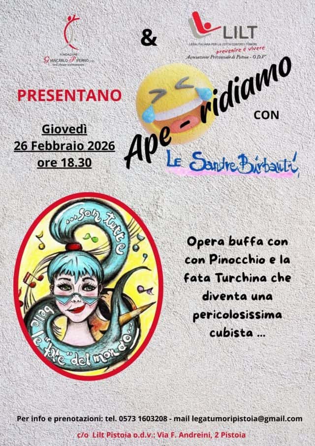 Teatro, prevenzione e cultura: doppio appuntamento con LILT Pistoia