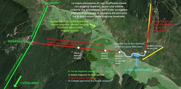 Stato di attuazione della “Nuova funivia Doganaccia – Corno alle Scale”