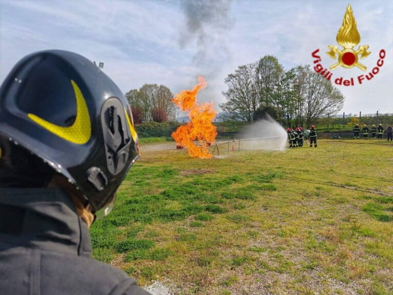 Esercitazione di Vigili del fuoco e Butangas nell’ex tiro a volo
