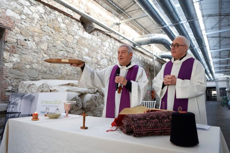 ‘Pasqua nelle fabbriche’, Messa del Vescovo Nerbini al Fabbricone