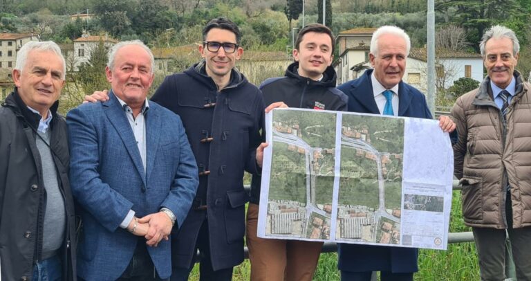 Serravalle, prima pietra per il ponte sul torrente Nievole