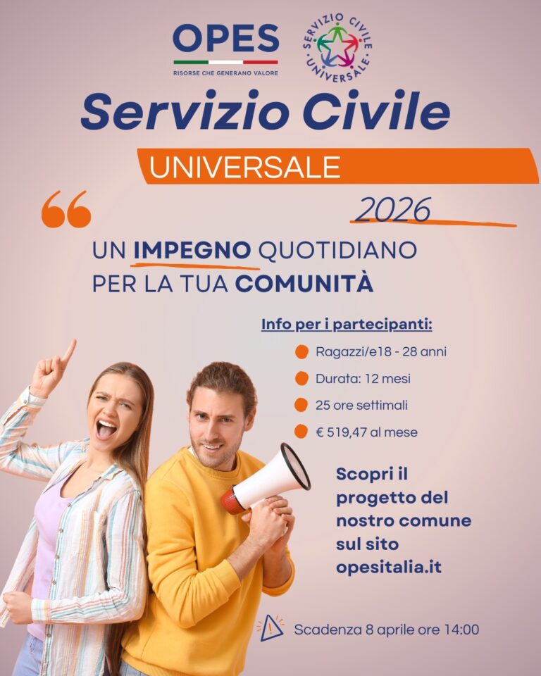 Servizio civile universale, anche Opes apre le candidature: opportunità per i giovani nello sport a Prato