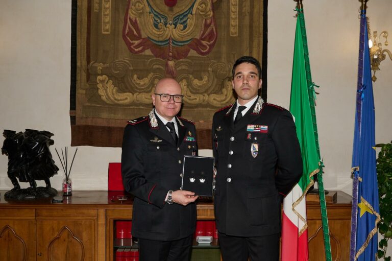 Promozione per il comandante dei carabinieri di Montecatini