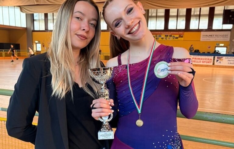 La pistoiese Sveva Lucarelli campionessa regionale di pattinaggio