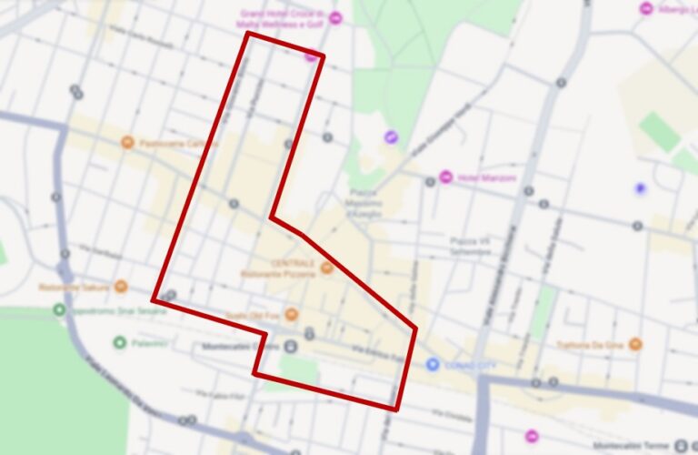 Sicurezza urbana a Montecatini, nuova zona rossa fino al 30 settembre