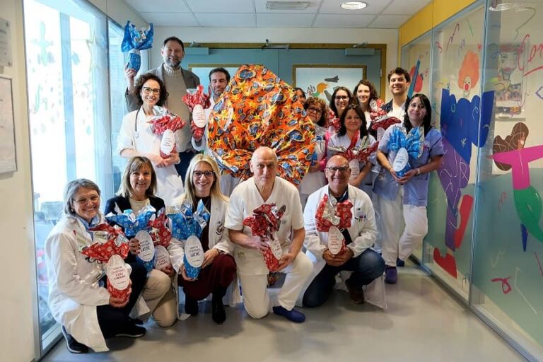 Uova di Pasqua firmate Giorgio Tesi Group per i bambini del San Jacopo