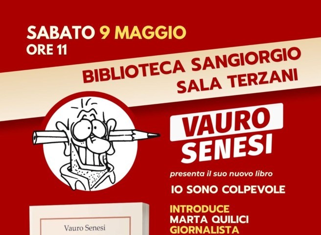 Alla Biblioteca San Giorgio il libro di Vauro “Io sono colpevole”