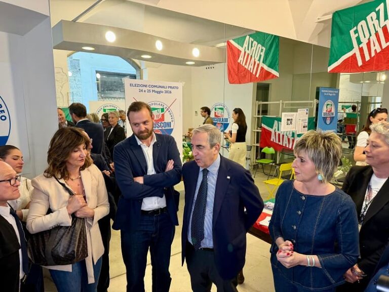 Maurizio Gasparri a Prato a sostegno di Gianluca Banchelli