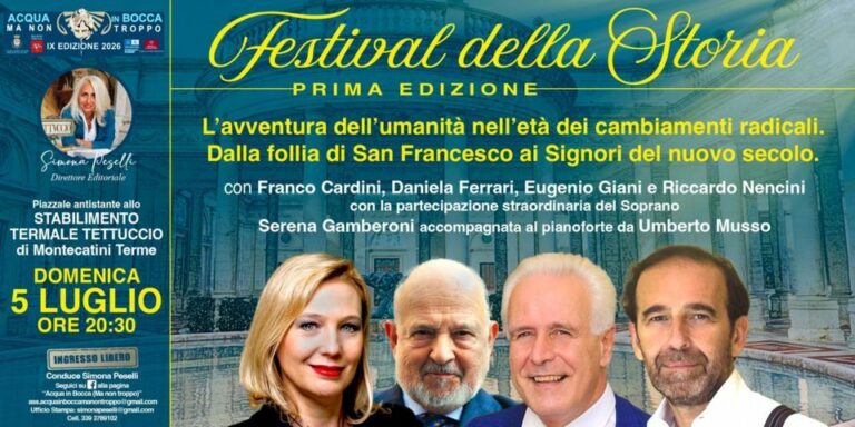 Al via il Festival della storia con Giani, Cardini, Ferrari e Nencini