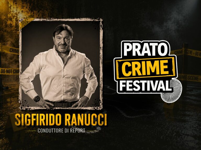 Prato Crime Festival, svelato il primo big: Sigfrido Ranucci sale sul palco del Teatro Politeama
