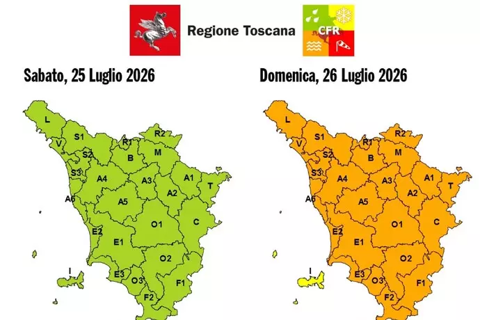 Maltempo, previsti forti temporali da mezzanotte su tutta la Toscana
