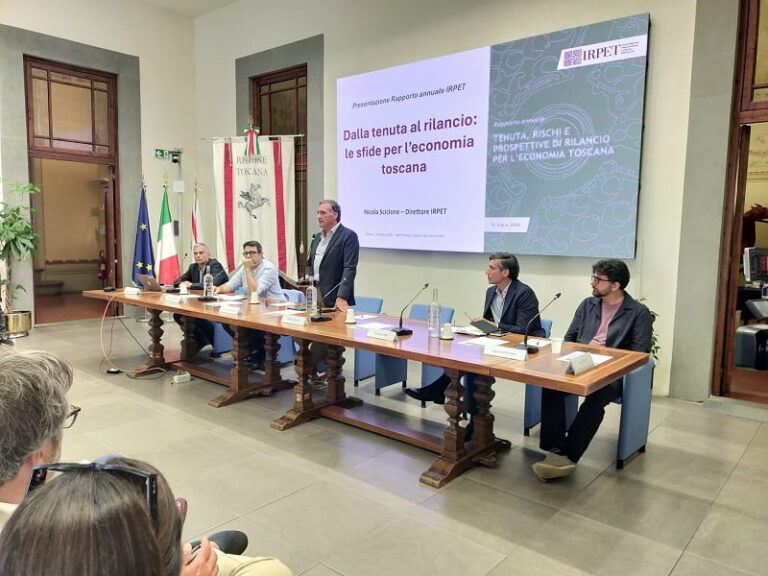 Rapporto Irpet: l’economia Toscana tiene, ma crescita lenta