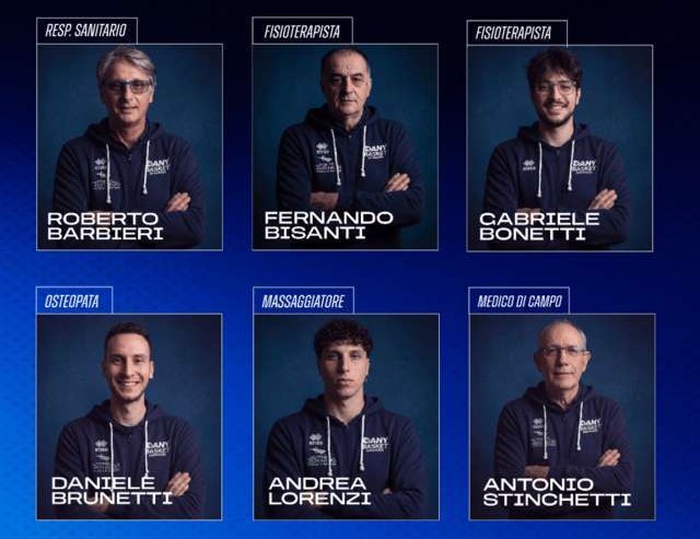 Dany Basket, confermati preparatore atletico e staff sanitario