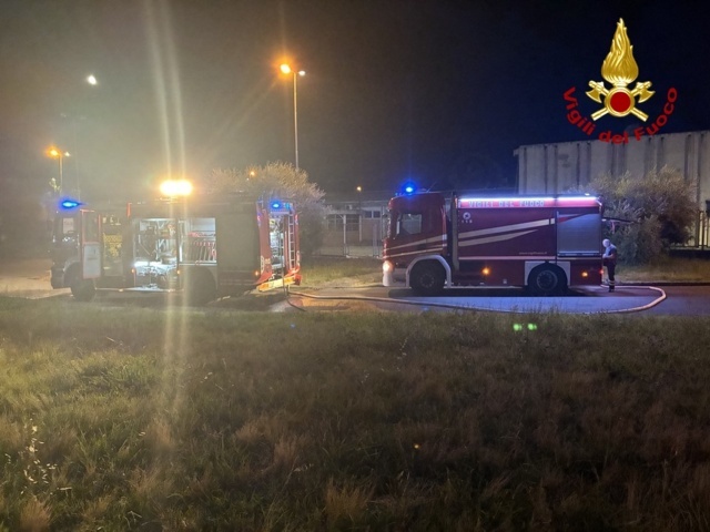 A fuoco l’ex mensa di Sant’Agostino