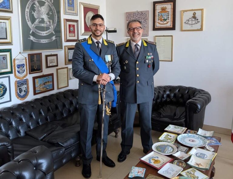 Il tenente Giuseppe Marrocco nuovo comandante della Guardia di finannza di Montecatini
