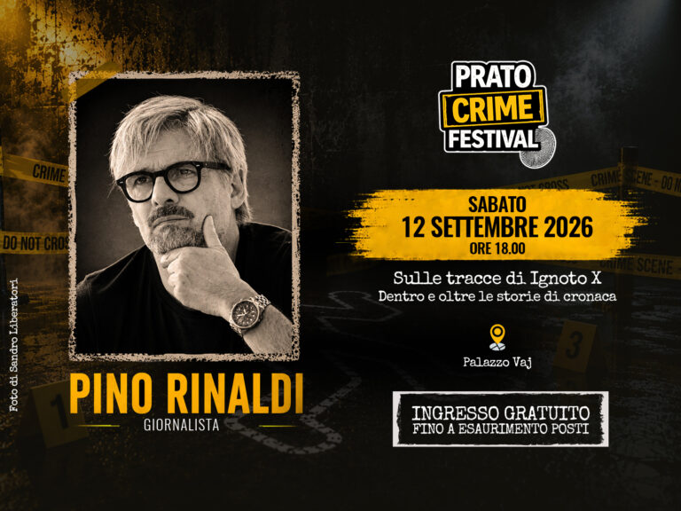 Prato Crime Festival, annunciato il secondo big: arriva Pino Rinaldi
