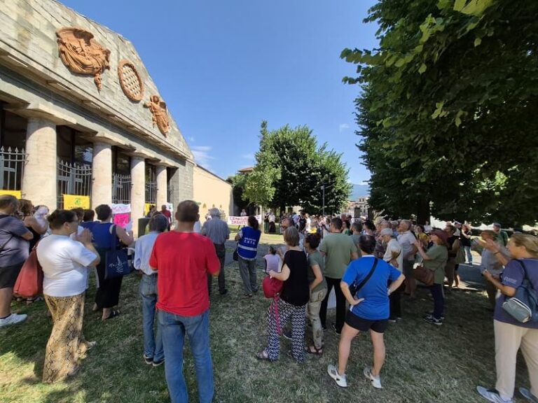 Sit-in questa mattina a Pistoia contro la minaccia del Ddl Caccia