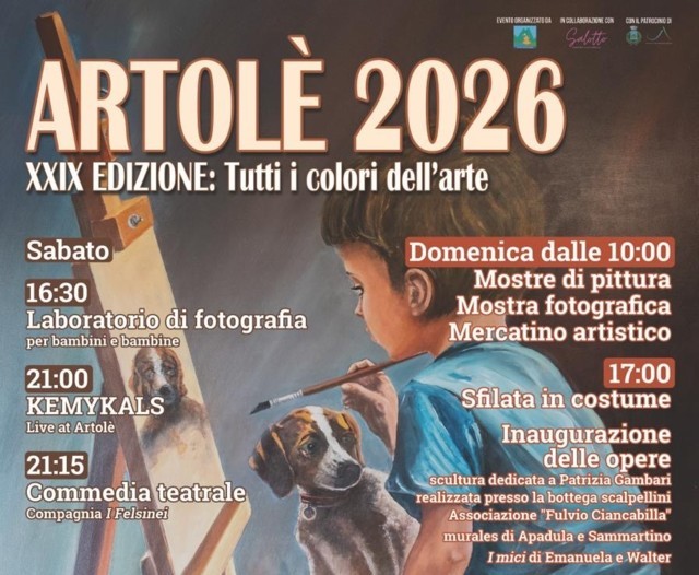 Vergato. Artolè 2026, a Tolè torna l’arte a cielo aperto