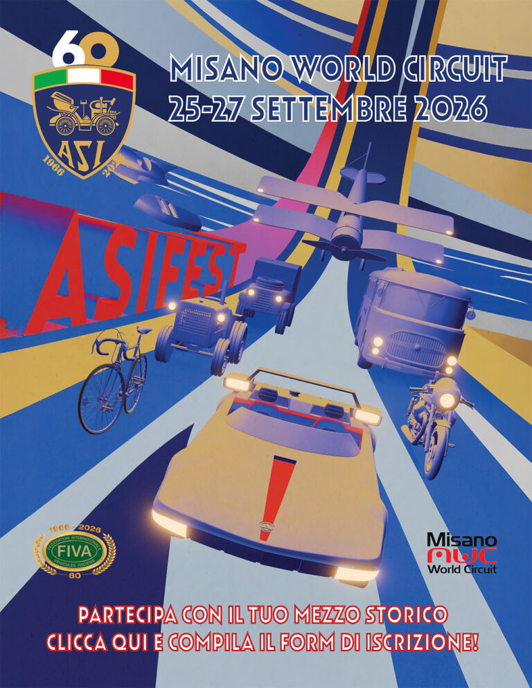 L’Automotoclub Storico Italiano compie 60 anni: anche una delegazione di Ruote Classiche Club Prato sarà presente
