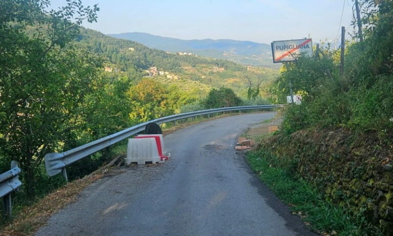 Pupigliana: al via i lavori per la messa in sicurezza della strada di accesso al paese
