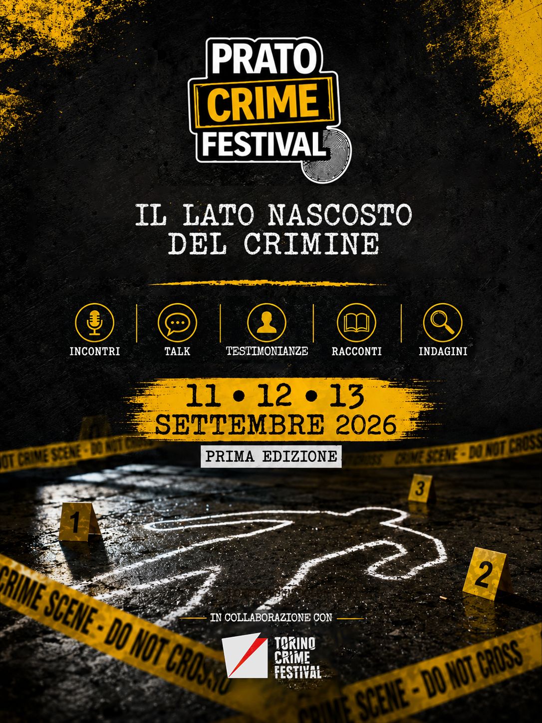 Prato Crime Festival: tre giorni di dibattiti e incontri su temi di criminologia e sicurezza