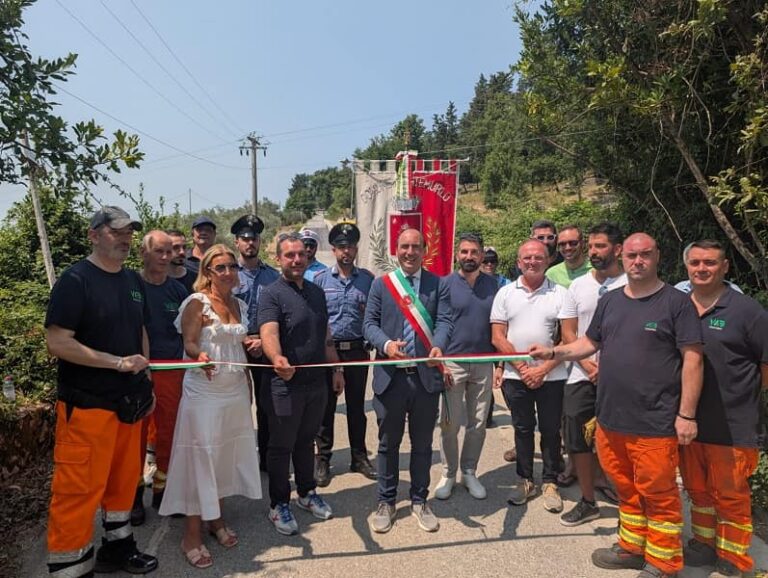 Inaugurata la sistemazione della frana su via Baronese a Montemurlo