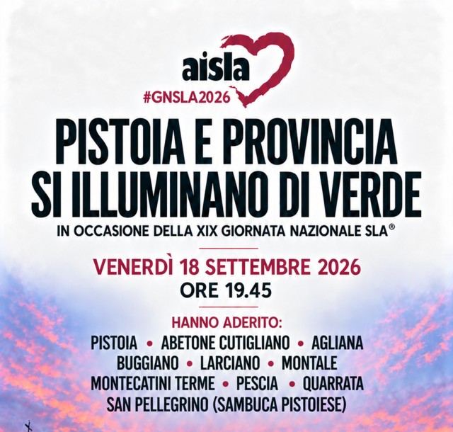 SLA, il 18 settembre la Toscana si illumina di verde