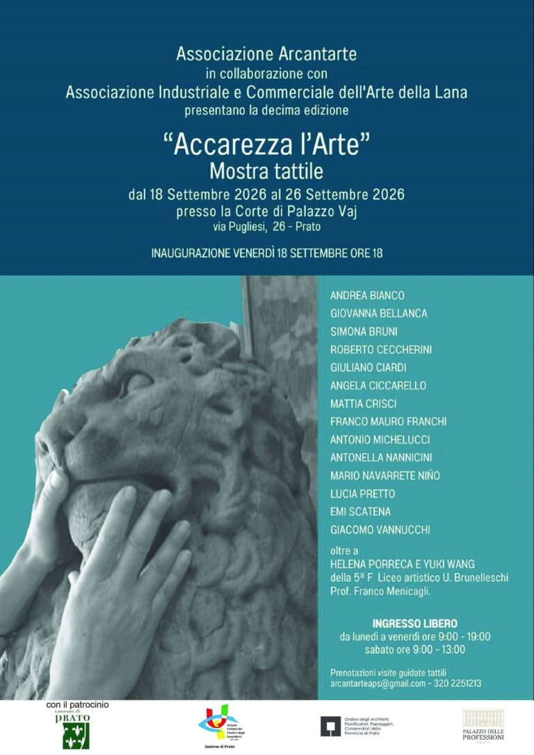 L’arte da toccare: a Prato la decima edizione di ‘Accarezza l’Arte’
