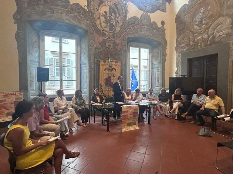 Il cartellone de “La Liberazione della provincia di Prato. Dall’occupazione nazista e fascista alla libertà”